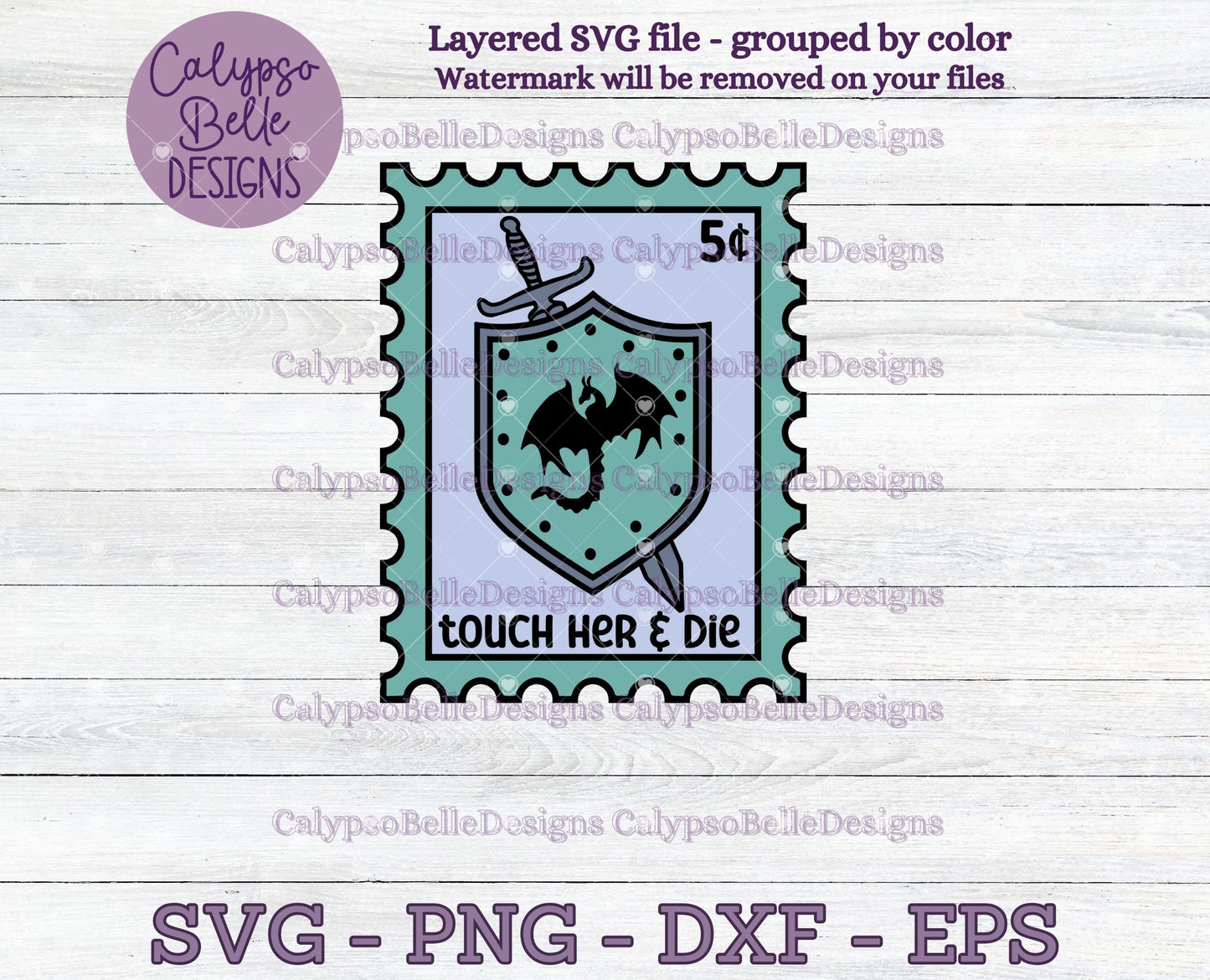 Touch Her & Die, Trope Stamps, Bookish Stamps, Bookish Design