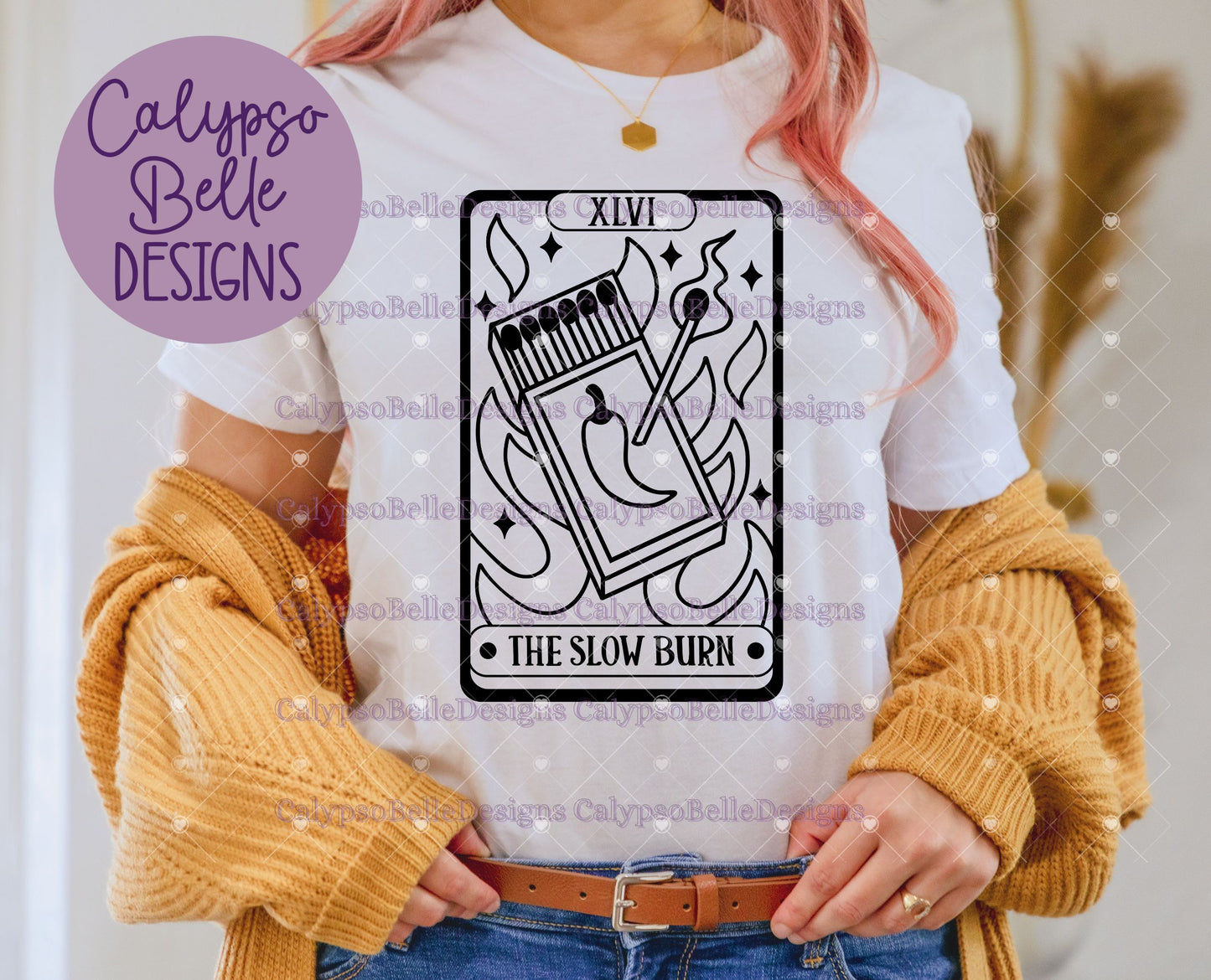 The Slow Burn Tarot Card, Romance Reader, Bookish Design