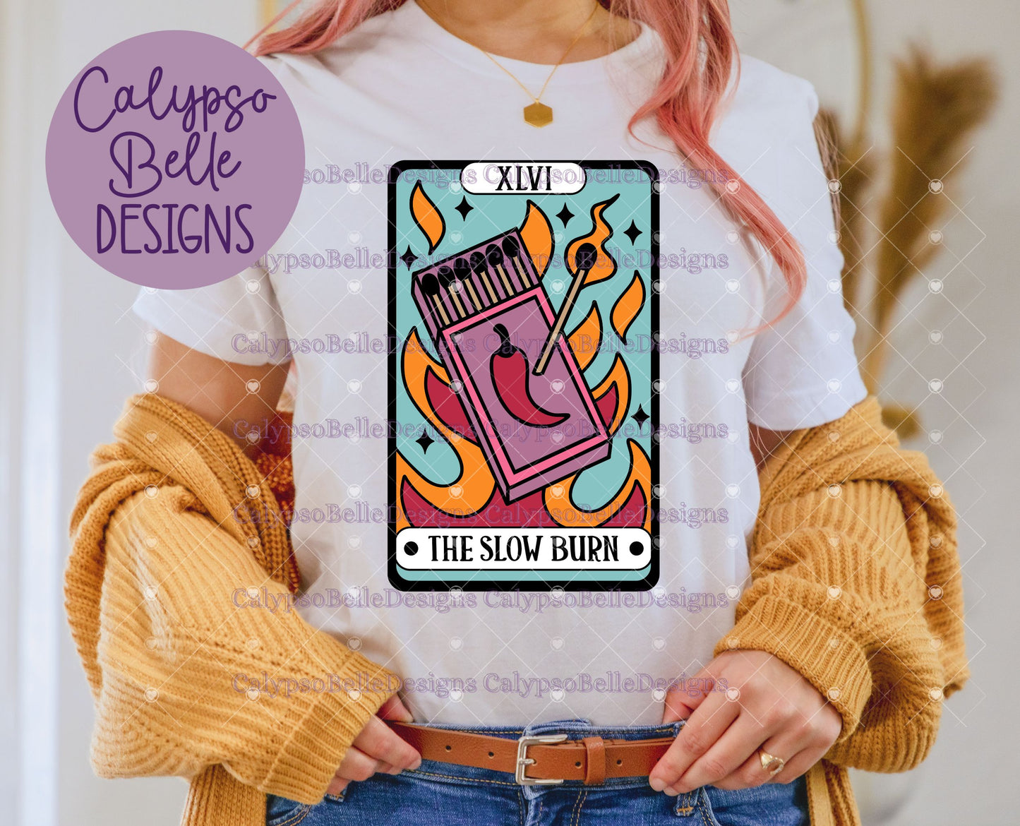 The Slow Burn Tarot Card, Romance Reader, Bookish Design