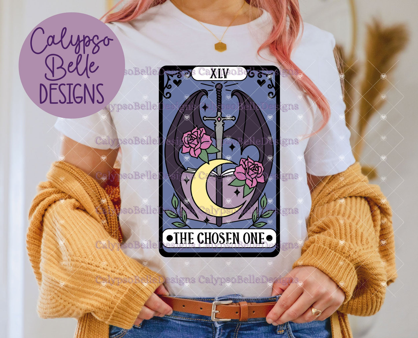 The Chosen One, Fantasy Reader Tarot Card, Bookish Design