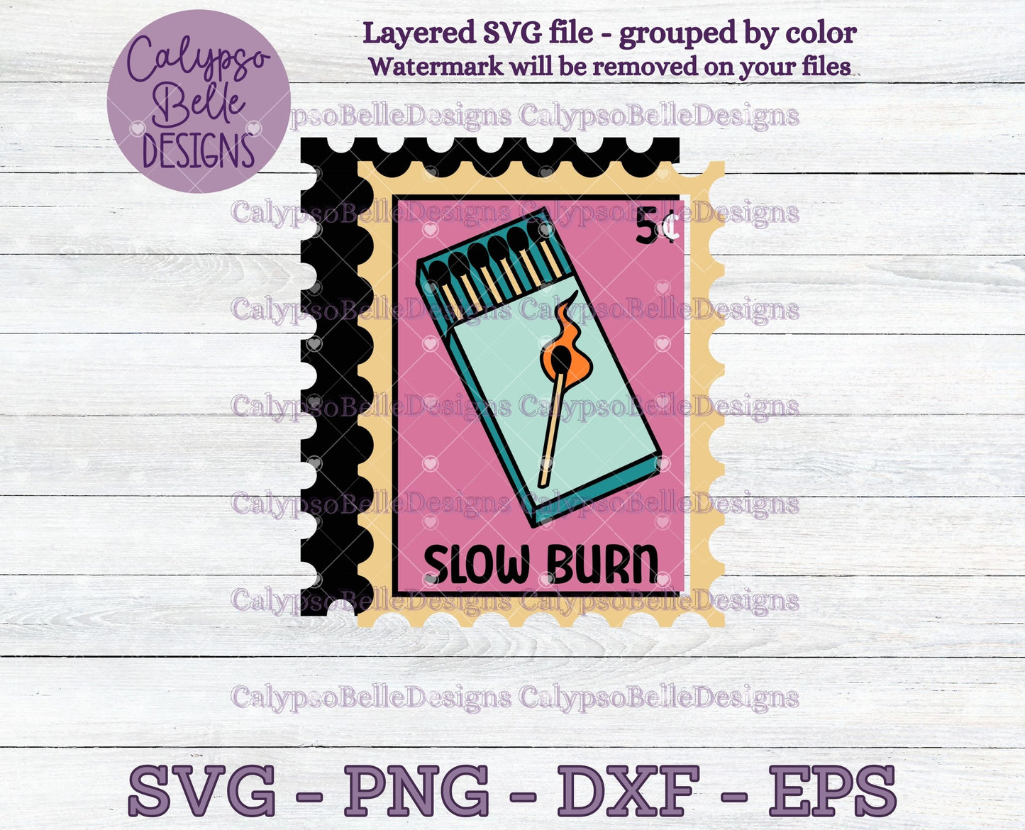 Slow Burn, Trope Stamps, Bookish Stamps, Bookish Design