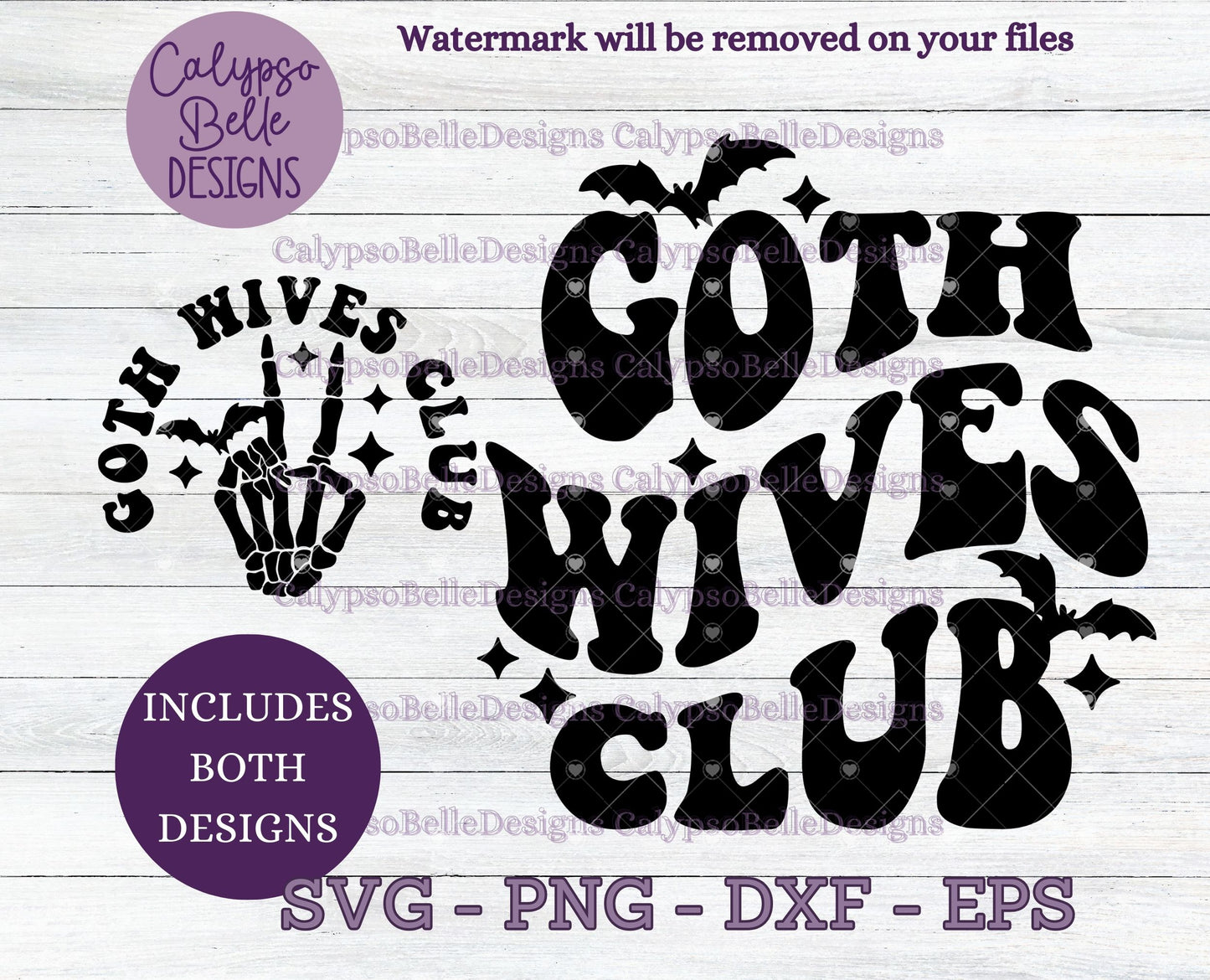 Goth Wives Club, Wavy Retro with Pocket Design