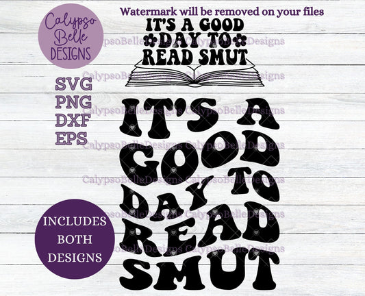 It's a Good Day to Read Smut, Wavy Retro with Pocket Design