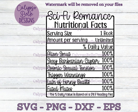 Sci-Fi Romance Reader Nutritional Facts