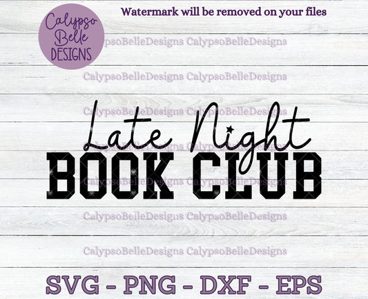 Late Night Book Club Design