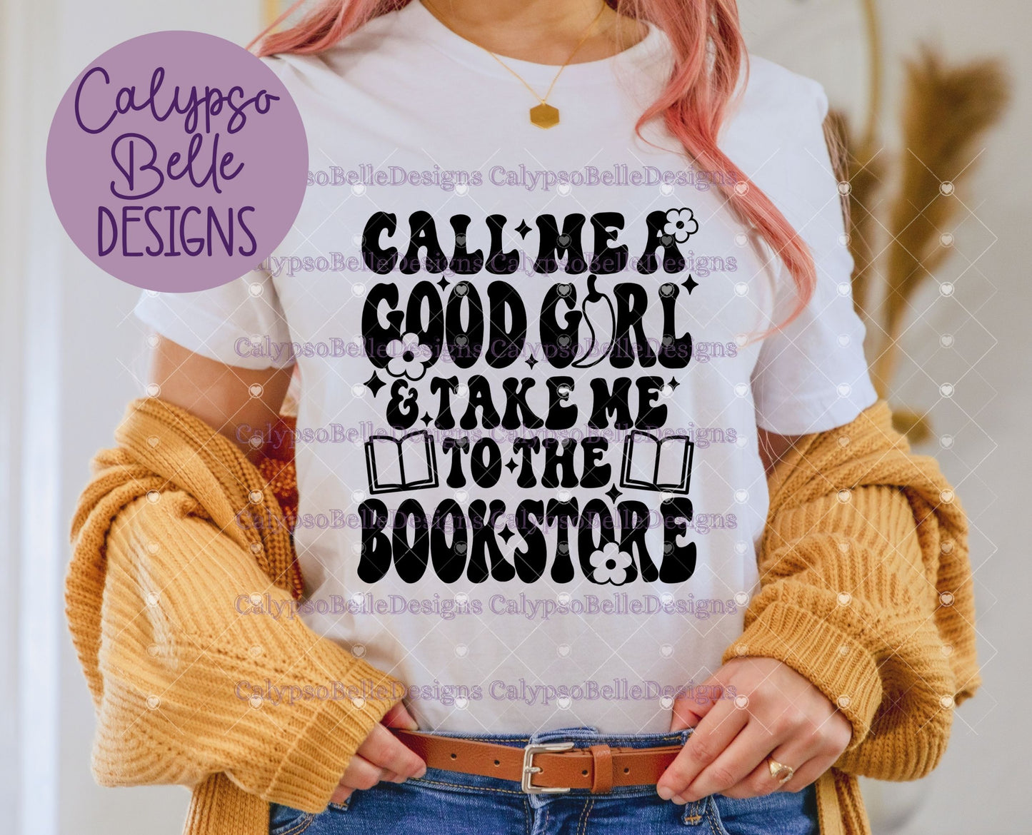 Call me a good girl & take me to the bookstore, Retro Bookish Design