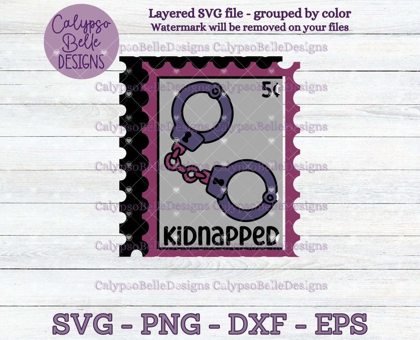 Kidnapped, Trope Stamps, Bookish Stamps, Bookish Design