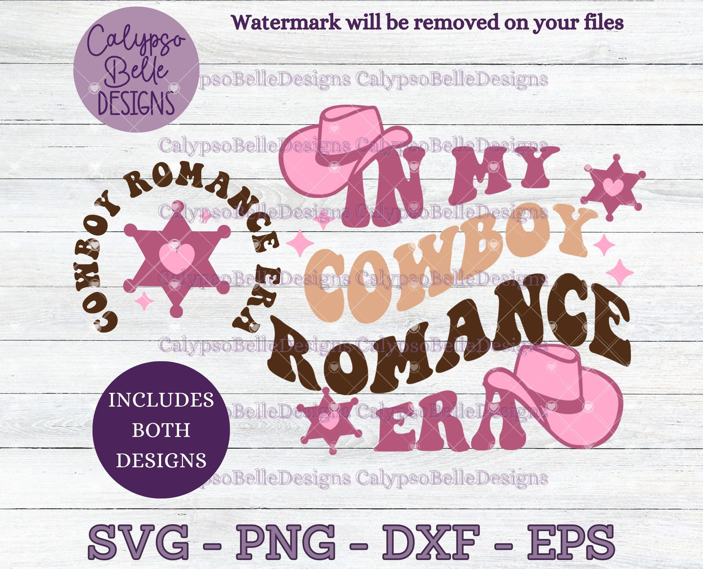 In my Cowboy Romance Era, Wavy Retro with Pocket Bookish Design