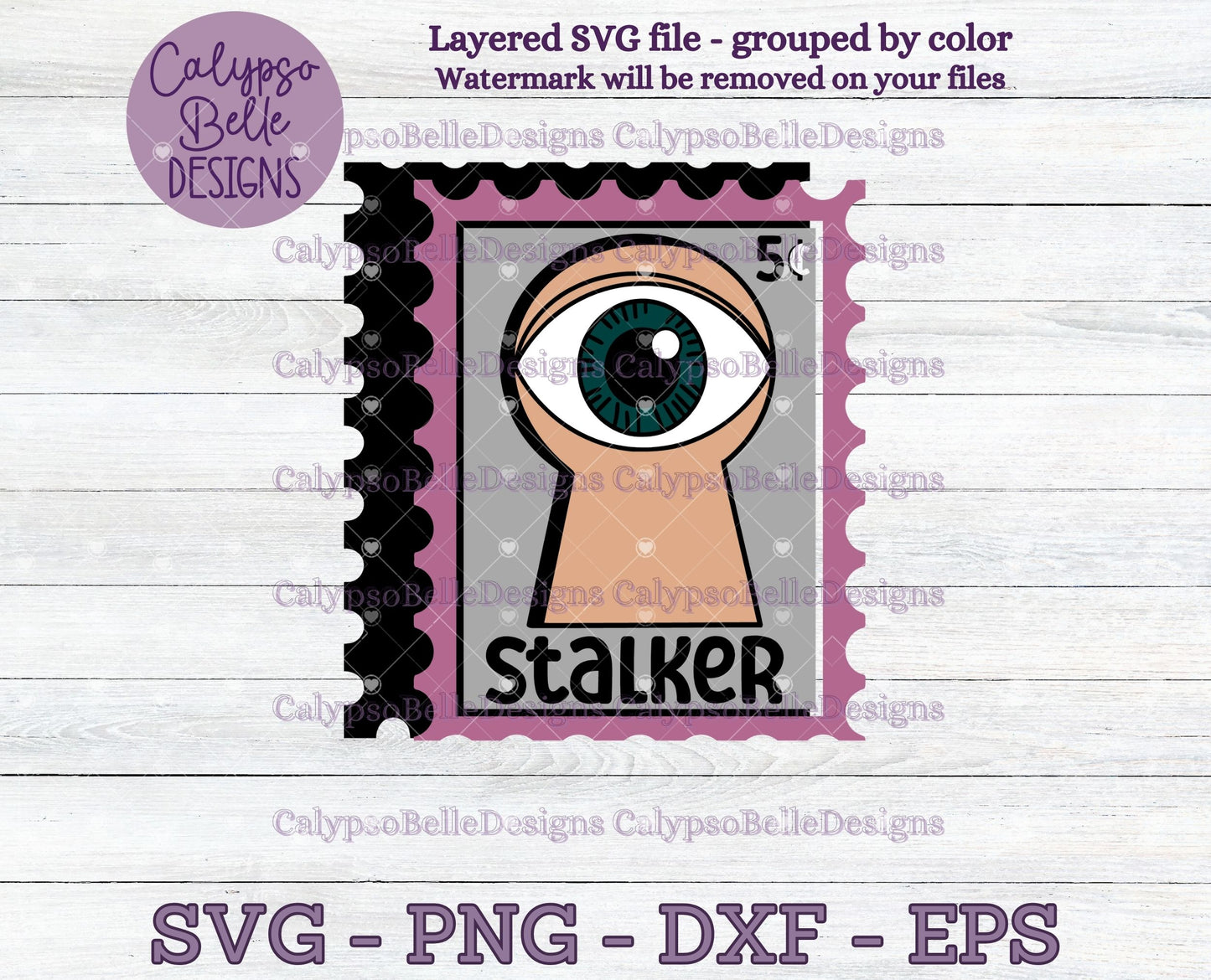 Stalker, Trope Stamps, Bookish Stamps, Bookish Design