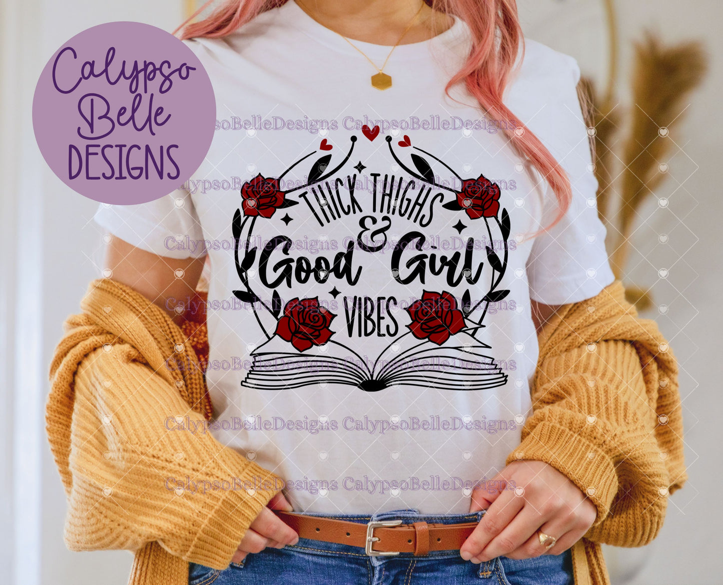 Thick Thighs & Good Girl Vibes, Bookish Design