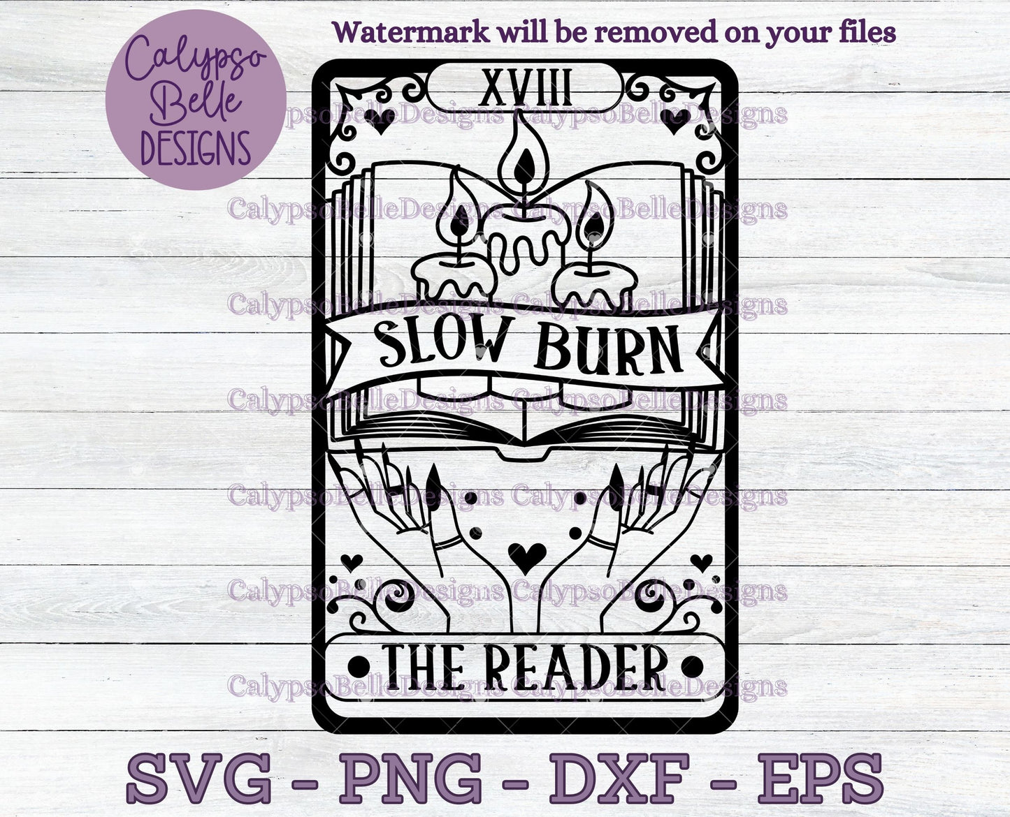 Slow Burn The Reader Tarot Card Design