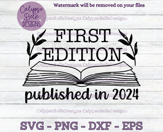 First Edition, Published in 2024, Bookworm Baby Bookish Design