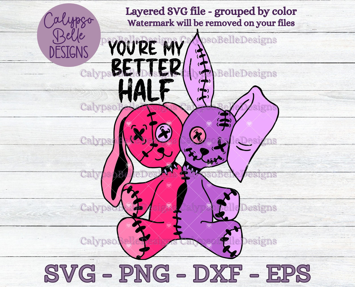 You're My Better Half, Voodoo Bunnies Gothic Emo Design