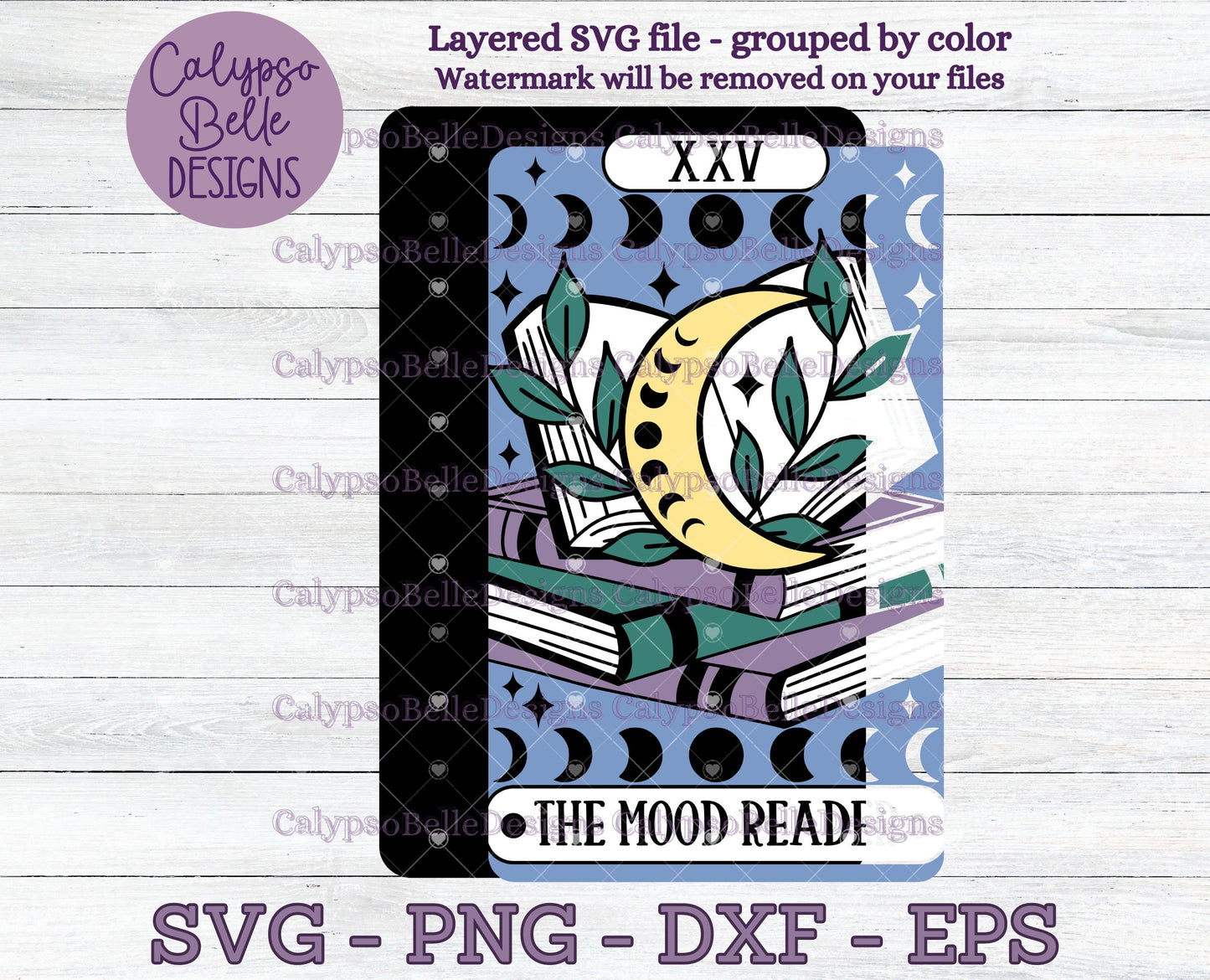 The Mood Reader Tarot Card, Bookish Design