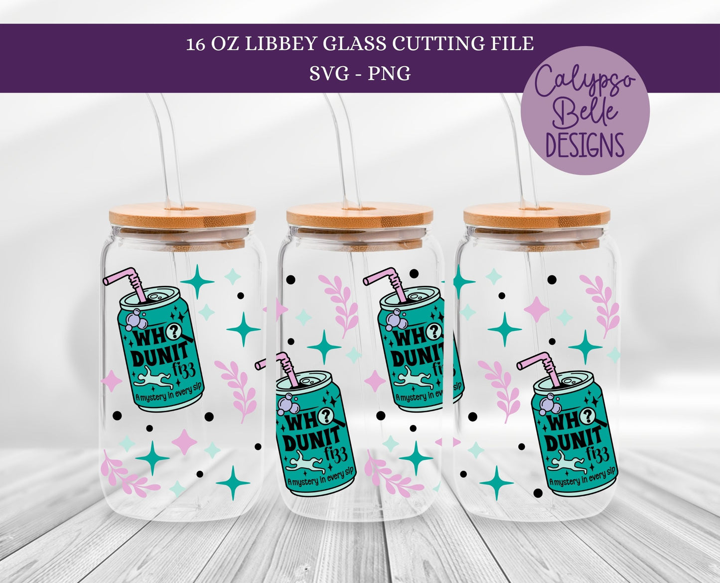 Thriller Reader Soda Pops Bundle, Libbey Wrap, Bookish Designs