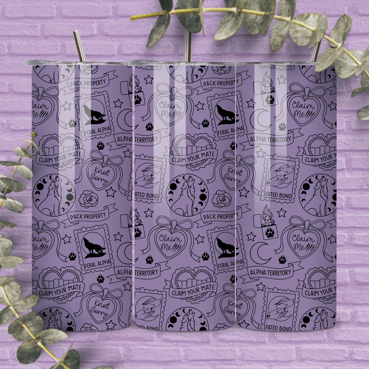 Omegaverse Romance Tropes Reader Seamless Pattern, Smut Bookish Pattern