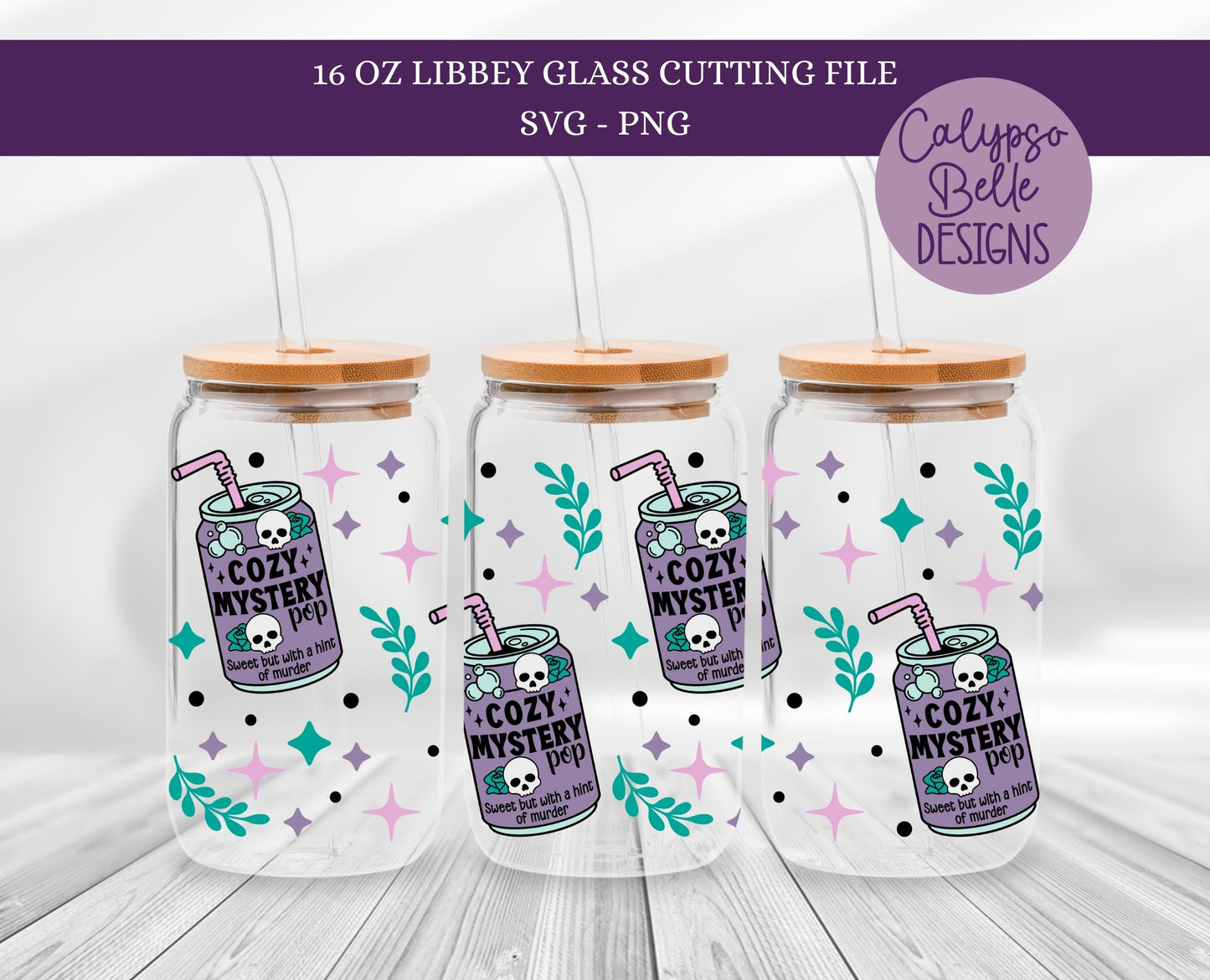 Thriller Reader Soda Pops Bundle, Libbey Wrap, Bookish Designs