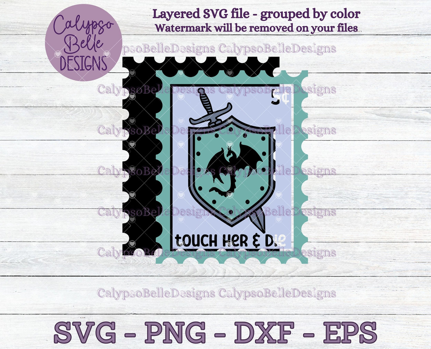 Touch Her & Die, Trope Stamps, Bookish Stamps, Bookish Design