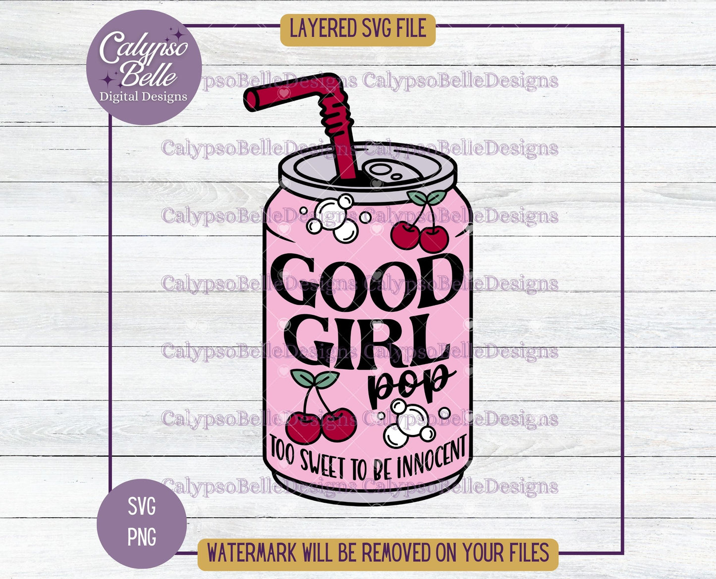 Good Girl Pop, Soda Pop Bookish Design