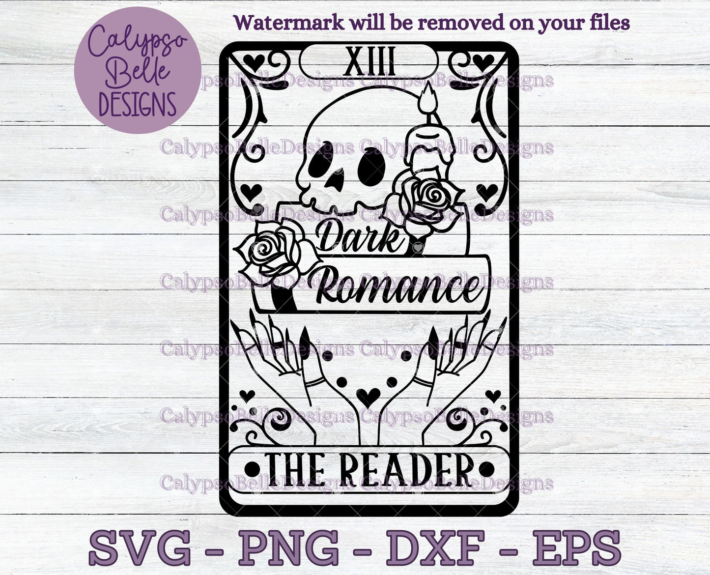 Dark Romance The Reader Tarot Card Design