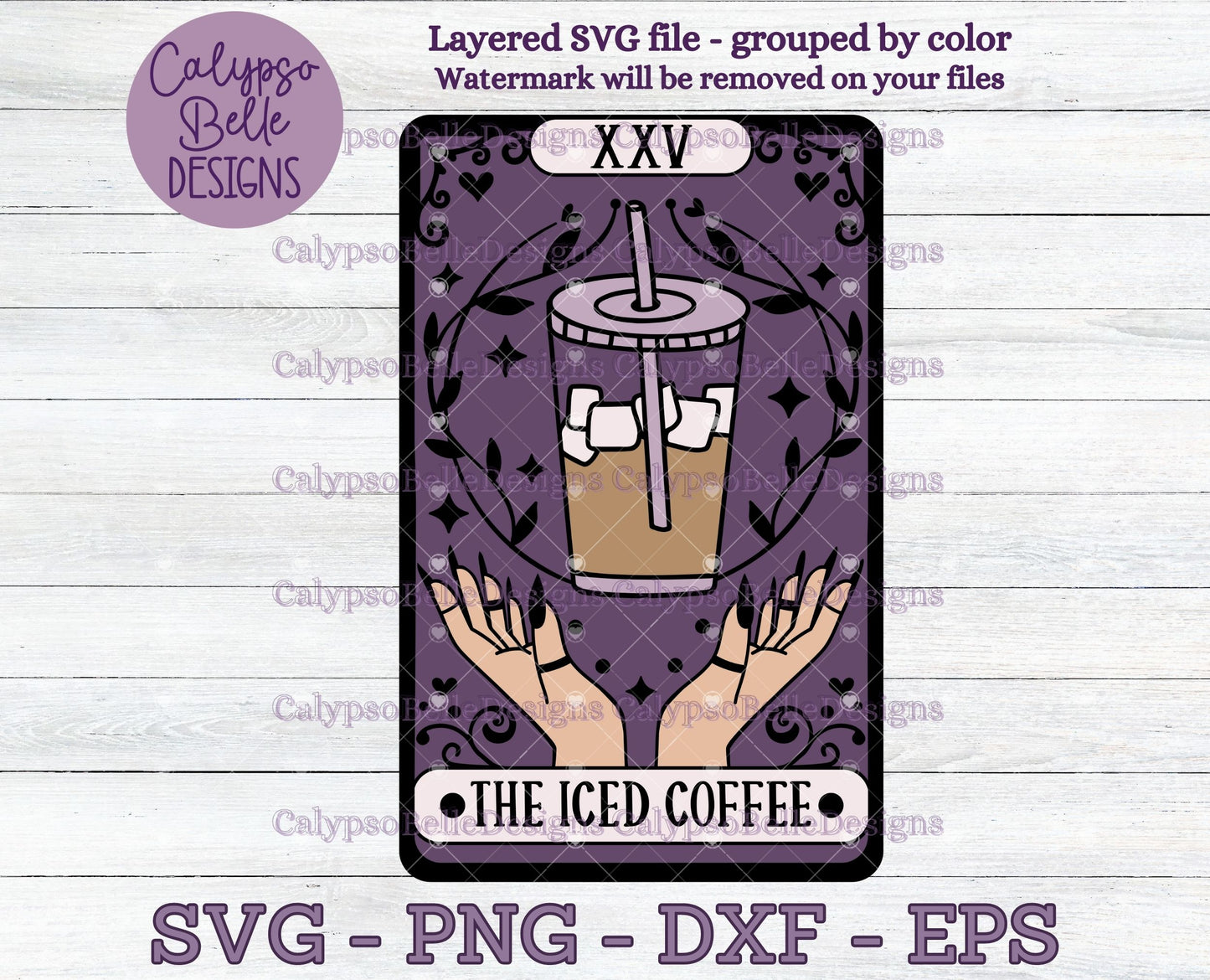 The Iced Coffee Tarot Card Design