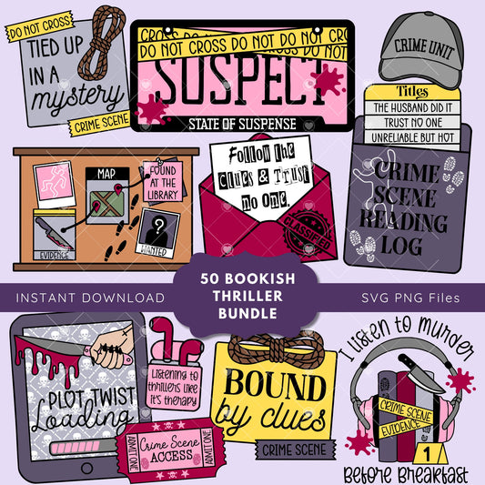 Murder Mystery, True Crime, Thriller Girlie Bookish Bundle