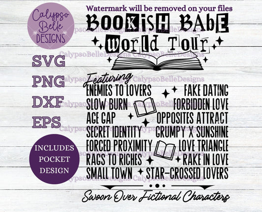 Bookish Babe World Tour, Bookish World Tour, Bookish Design