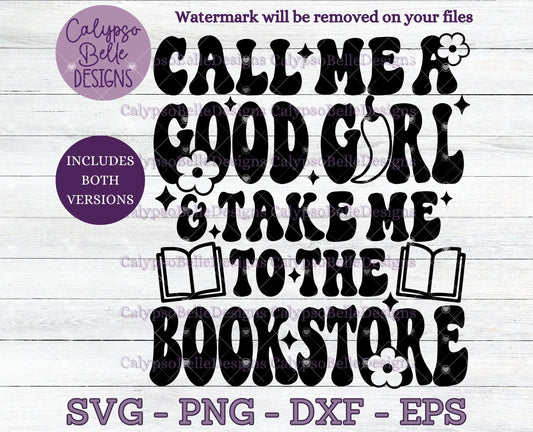 Call me a good girl & take me to the bookstore, Retro Bookish Design