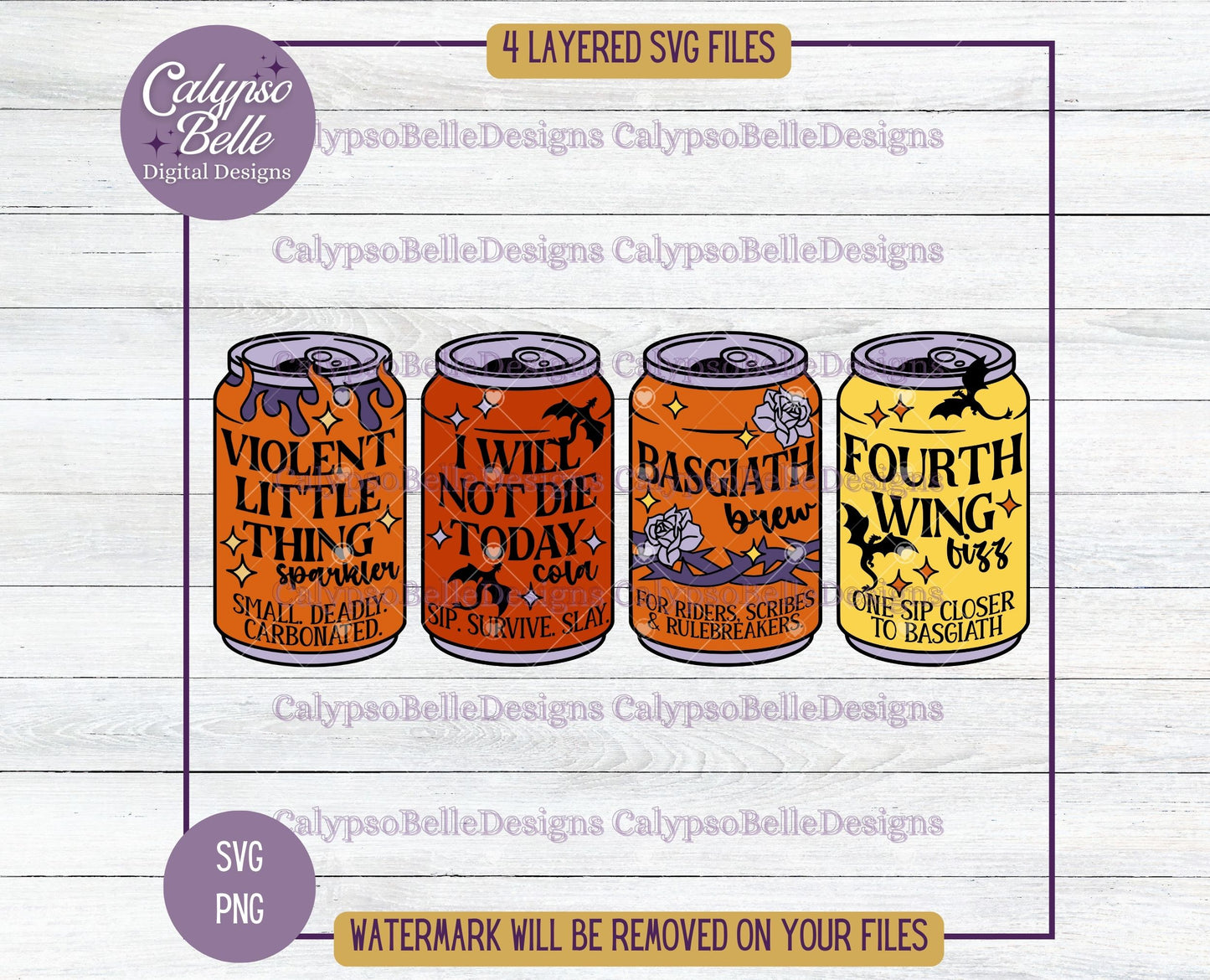 Dragon Fantasy Romance, Smut Reader Soda Pops Bundle, Bookish Designs