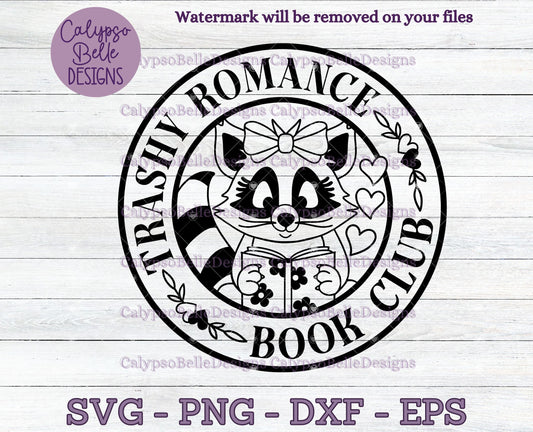 Trashy Romance Book Club, Bookish Raccoon, Bookish Design