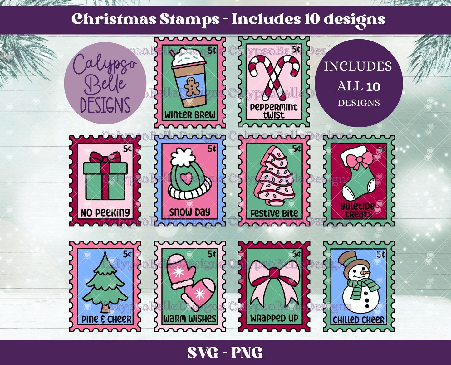 Christmas Stamp Bundle, Christmas Designs