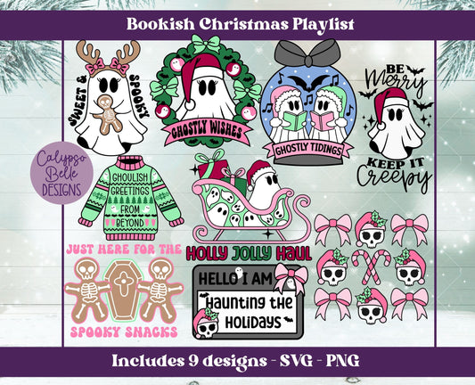 Merry Spookmas Bundle, Witchy Christmas, Spooky Christmas