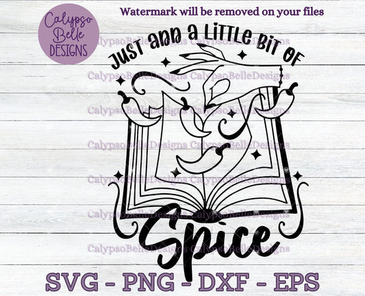 Just Add a Little Bit of Spice, Bookish Design