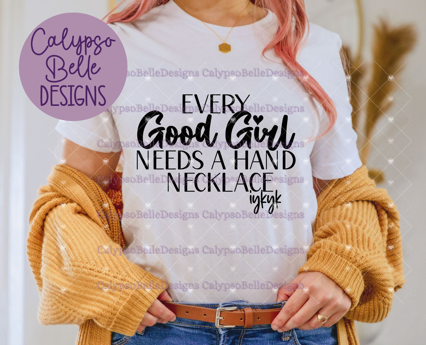 Every Good Girl Needs a Hand Necklace Design