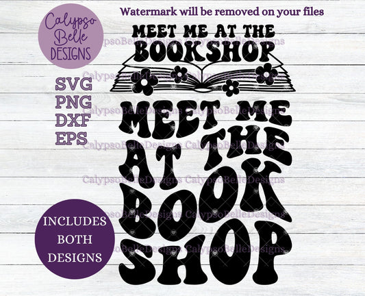 Meet Me at The Bookshop, Wavy Retro with Pocket Design