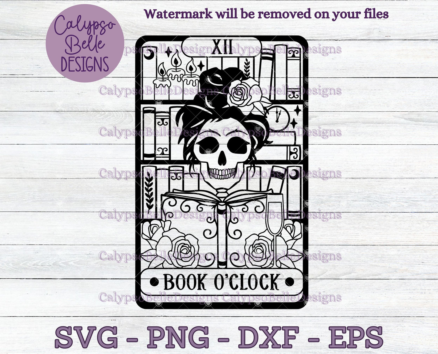 Book O' Clock Tarot Card Design