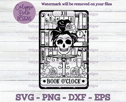 Book O' Clock Tarot Card Design