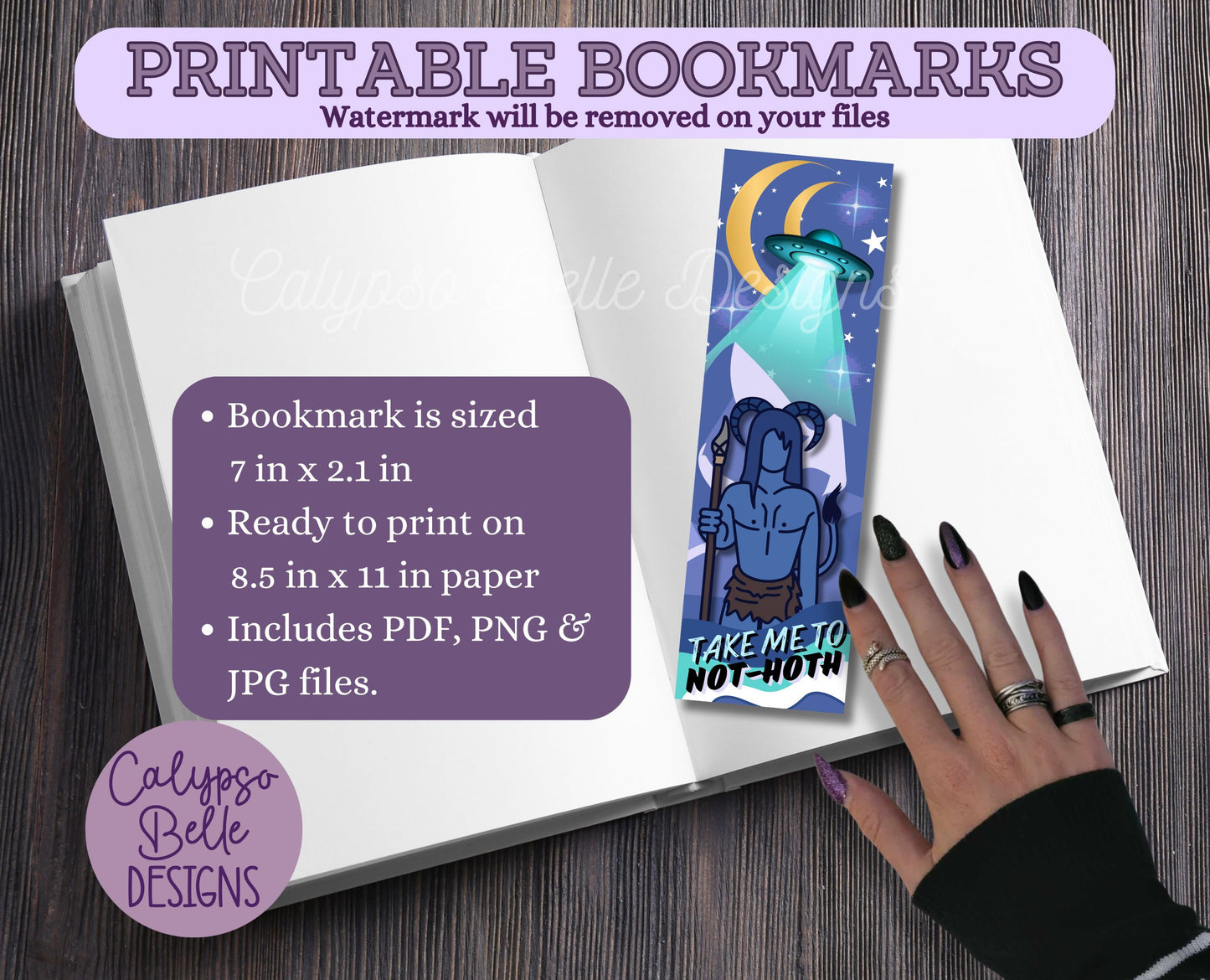 Take me to Not-Hoth, Ruby Dixon, Ice Planet Barbarians Printable Bookmark