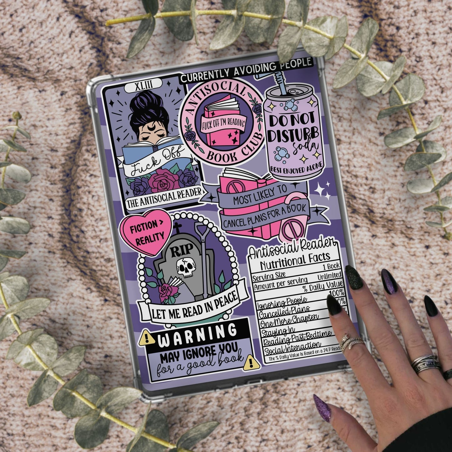 Antisocial Reader, Introvert, Printable Kindle & Kobo Insert